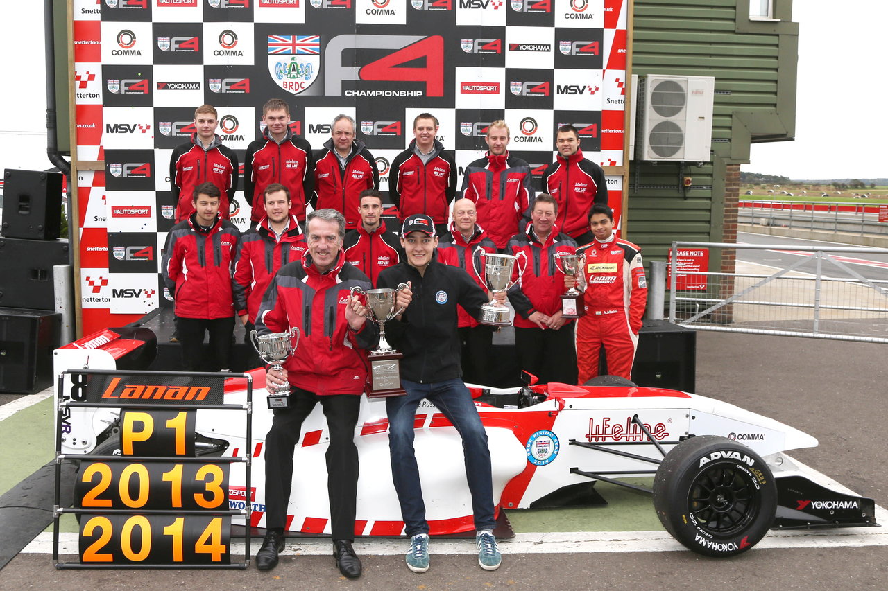 GEORGE RUSSELL CROWNED 2014 BRDC F4 CHAMPION AFTER SUPERB SNETTERTON VICTORY